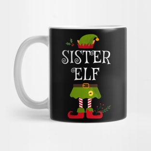 Sister Elf Shirt , Family Matching Group Christmas Shirt, Matching T Shirt for Family, Family Reunion Shirts Mug